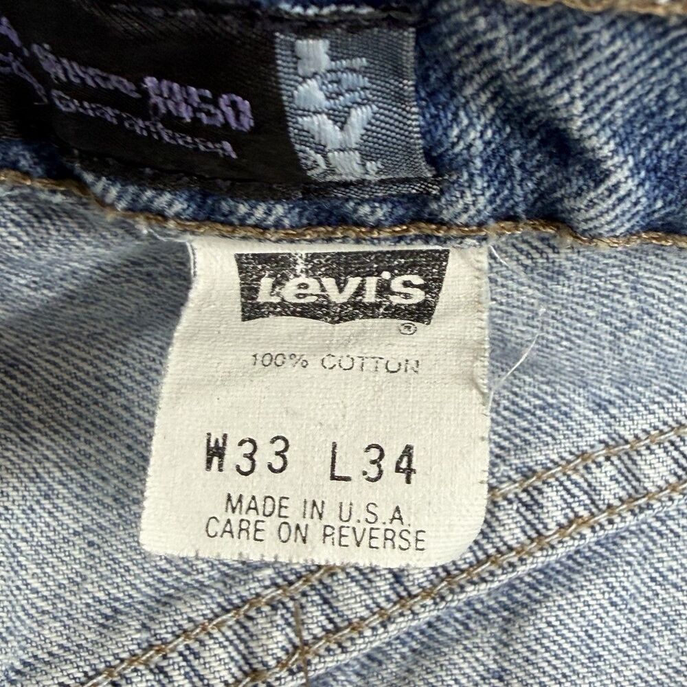 VTG 90s Levis SilverTab Jeans Mens Size 33 Baggy Fit Light Wash Denim Y2k - Picture 14 of 16